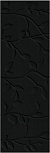 Керамическая плитка Meissen Плитка Winter Vine рельеф черный 29x89